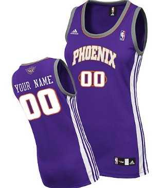 Women%27s Customized Phoenix Suns Purple Basketball Jersey->customized nba jersey->Custom Jersey
